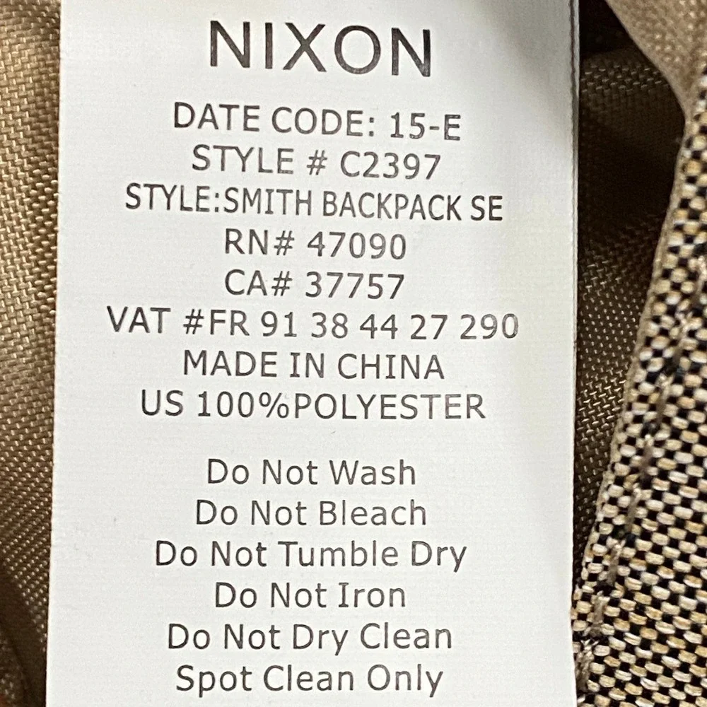 Nixon smith backpack